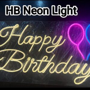neon sign board hb